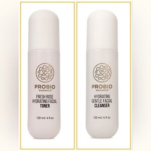 NIB-2pc-Rose Hydrating Facial Toner & Daily Detox Foaming Cucumber Cleanser Set